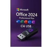 Clé USB Office 2024 Pro Plus - Suite Complète à Vie - Activation Garantie