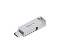 PNY DUO LINK Unidad Flash USB-A/USB-C 64GB Acero Inoxidable