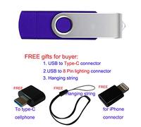 Clé USB OTG pour smartphone Android 4 Go 8 Go 16 Go 32 Go 64 Go 128 Go Capacité réelle Smartphone Coloré Mémoire U disque (128 Go, Violet)