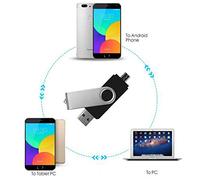 Clé USB OTG pour smartphone Android 4 Go 8 Go 16 Go 32 Go 64 Go 128 Go Capacité réelle Smartphone OTG Mémoire U disque (8 Go, Orange)