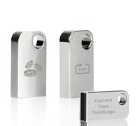Clé USB Personnalisée Mini Clé USB 2.0, Clef USB 32GO /64GO / 128GO, Gravure de Textes/Logo, Impression de Photos, Grande Capacité, Lecture Rapide et Forte Compatibilité (#A08)