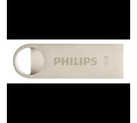 Clé USB Philips 16Go USB 2.0 Type-A Argent Aluminium FM16FD160B/00 Compatible Windows/macOS/Linux 38x17x4.5mm 5.4g