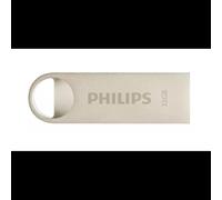 Clé USB Philips FM32FD160B 32Go USB Type-A 2.0 Gris, dimensions 38x17x4.5mm, format sans capuchon, poids 5.4g