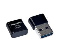 Clé USB - PHILIPS - Pico Edition - 64Go - USB 3.0 - Noir