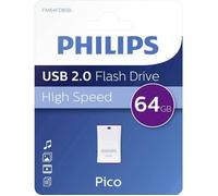 Clé USB - PHILIPS - PICO FM64FD85B/00 - 64 Go - USB 2.0 - Violet