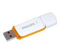 Clé USB Philips Snow 2.0 128 Go Blanc et orange E