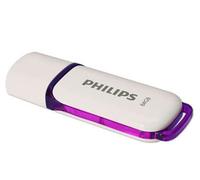 Clé USB Philips Snow 2.0 64 Go Blanc et Violet