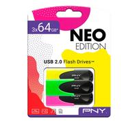 Clé USB PNY Noir Multicouleur 64 GB