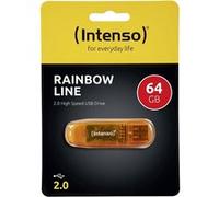 Intenso Rainbow Line lecteur USB flash 64 Go USB Type-A 2.0 Orange