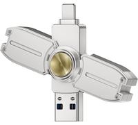 Cle USB pour iPhone 256 Go avec Design toupie,Clé USB pour iphone pour Le Stockage Mobile et l`Usage Antistress,Memoire Externe pour iOS/Android/PC/Mac/Tablette