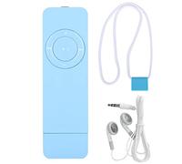 Clé USB pour Lecteur MP3, Lecteur de Musique MP3 Numérique avec Cordon et écouteurs, Prise en d'une Carte Mémoire D'extension Jusqu'à 32 Go (Non Incluse)(Bleu)