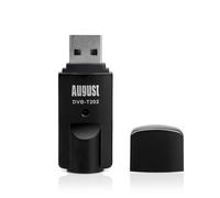 Clé USB TNT August Récepteur tnt hd usb décodeur et enregistreur - august dvb-t202 - tuner tv et radio pour pc windows 10, 8, 7 - contrôle du direct dvb-t
