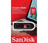 SanDisk Cruzer Glide 32 GB USB Flash Drive USB 2.0 , Black & Red