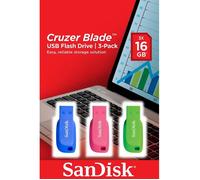 Clé USB SanDisk Cruzer Blade 16 Go USB 2.0 - Bleu, Vert, Rose