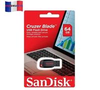 Clé USB Sandisk Cruzer Blade 64 GB - 2.0 - 64 GO - Mémoire flash - USB - Sandisk