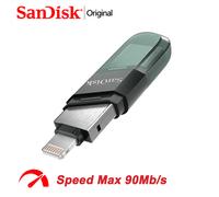 Clé USB SanDisk IXPand OTG Lightning USB 3.1 256 Go 128 Go 64 Go, lecteur flash USB Pen Drive compatible MFi avec IPhone et IPad, SDIX90N 64G,128G,256GBPC