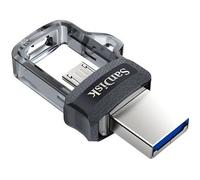 Clé USB 3.0 SanDisk Ultra 256 Go Dual Drive m3.0 OTG - Micro USB Flash Drive Stick pour Android Devices et Computers jusqu'à 150Mo/s