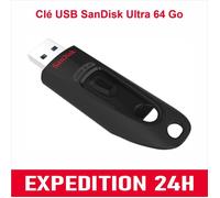 Clé USB - SanDisk - Ultra - 64 Go - USB 3.0 - 130 Mo/s lecture