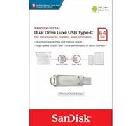 Clé USB Sandisk Ultra 64Go Dual Drive Luxe USB 3.1 Type-C Lecteurs Flash mémoire Stick 150MB/s G