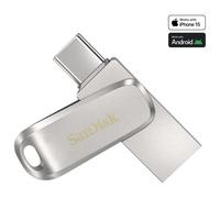 SanDisk Ultra Dual Drive Luxe USB Type-C - 512GB Portable Hard Drive, Silver - SDDDC4-512G-G46