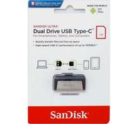 SanDisk Clé USB Ultra Dual 128 Go USB 3.1/USB-C Gris