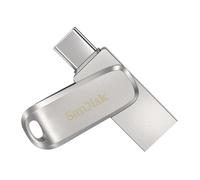 Clé USB - SanDisk - Ultra Luxe - 64 Go - USB 3.1 - Type-C et Type-A - Argenté