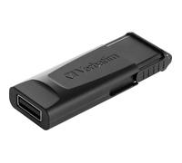 Verbatim Clé USB Slider 128 Go – USB 2.0 – Noir