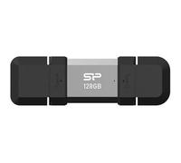 Silicon Power SP128GBUC3C51V1S lecteur USB flash 128 Go USB Type-A / USB Type-C 3.2 Gen 1 (3.1 Gen 1) Noir, Argent