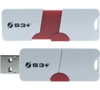 Clé USB Space + E1 64GB USB 3.2 Gen 1 rouge et blanc de S3Plus Technologies