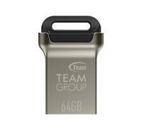 Clé USB Team Group C162 64GB - 64 Go - 3.0 (3.1 Gen 1) - Connecteur USB Type-A - 85 Mo/s - Casquette - Noir
