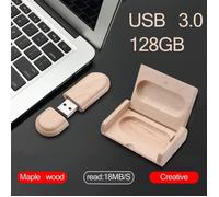 Clé USB - TEMPSA - 128 Go - USB 3.0 - Bois Écologique - Haute Vitesse
