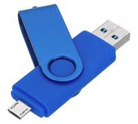 128GO 128GB Clé USB 3.0 OTG Mémoire Flash Drive Pliable Pour Smartphone Android Tablette BLEU