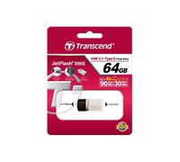 Clé USB TRANSCEND JETFLASH 890S - 64 Go - Placage Argent