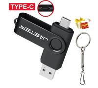 Clé USB TYPE-C, Capacité réelle Pen Drive, Clé gratuite JOMemory Stick Creative Business Gift Red U Disk-8 GO-Noir