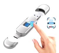 Clé USB Universelle cryptée par Empreinte Digitale, clé USB sécurisée, Mot de Passe, pour Ordinateur et Stockage Externe de données 256GB