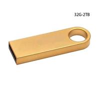 Clé USB USB USB, pilote de stylo métallique, stockage externe de disque U, la capacité réelle est de 32G, l'ordinateur affiche 2 to
