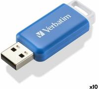 Clé USB Verbatim V DataBar Bleu Noir 64 Go