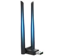 Clé USB WiFi 1Gbps - Dual-Band 2.4G/5G avec 2 Antennes WiFi PC USB 3.0, Portée 1000 m, Récepteur Plug & Play pour Ordinateur, Compatible Windows 11/10/8/7/Vista/XP, Mac et Linux