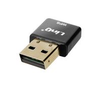 LinQ Clé USB WiFi 300 Mbps Adaptateur réseau Ultra-compact Bouton WPS Noir