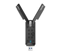 Clé USB WLAN WiFi 6E pour PC,Adaptateur WLAN AXE5400 pour PC,Antenne WLAN tri-Bande 6GHz / 5GHz / 2,4GHz,Récepteur WLAN,Dongle WiFi 6, cryptage WPA3, MU-MIMO, Uniquement pour Windows 11/10
