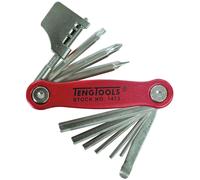 Clé vélo pl/ph/pz/tx/hex 11 pcs Teng Tools 1473