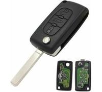 Clé Vierge complète 3 Boutons Coffre CE0523 Pour Peugeot 307 CC 308 407 607 Expert Jumpy Citroën C4 C5 C6 C4 Picasso Xsara Lame 7mm
