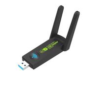 Clé WiFi USB 3.0 AC1300Mbps Adaptateur Double Bande 2.4G 5GHz avec Antenne 2x5dBi Dongle WiFi pour PC Laptop Tablette Compatible Windows Mac OS