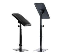 CLEADONG Accoudoir de tatouage, 68 à 100 cm, hauteur réglable, repose-jambes, pour studios ou tatouages, noir, 52 x 21 x 11 cm