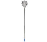 CLEADONG Combisystem Collecteur de noix à roulettes en acier inoxydable avec ouverture latérale pratique, pour écrous de collecte et boules 23 x 35 x 145 cm