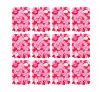CLEADONG Lot de 12 panneaux muraux floraux de 60 cm x 40 cm - Pour mariage, rue, bricolage, décoration murale florale - Pour fête, mariage, fête nuptiale, Noël
