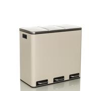 Clean 9 | 3 x 18L - Poubelle Beige