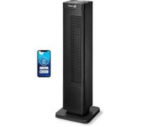 Clean Air Optima CA-904 - Design Chauffage Radiateur et Ventilateur - Idéal pour: 40m² / 100m³ - 1000/2000 Watt - Thermostat entre 15°C en 35°C - Oscillation 80° - Filtre à poussière… (Black)