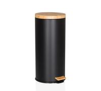 CLEAN BAMBOO | 30 l - Poubelle Noir mat