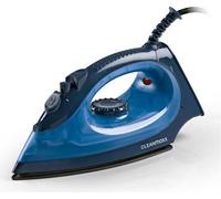 CLEAN Edition Fer à vapeur avec semelle en céramique + réglage de la température + fonction autonettoyante - bleu/bleu foncé